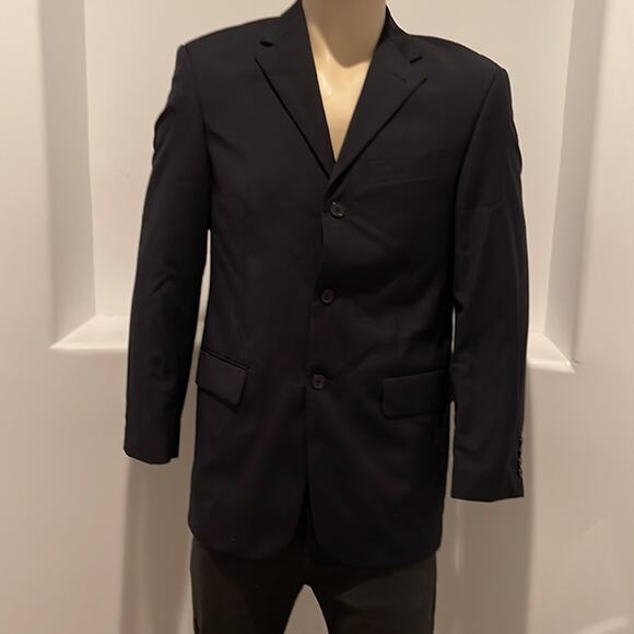 Paolo Giardini Men’s Wool Blazer Sport Coat Jacket Black 3 Buttons Size 38R - Picture 13 of 13